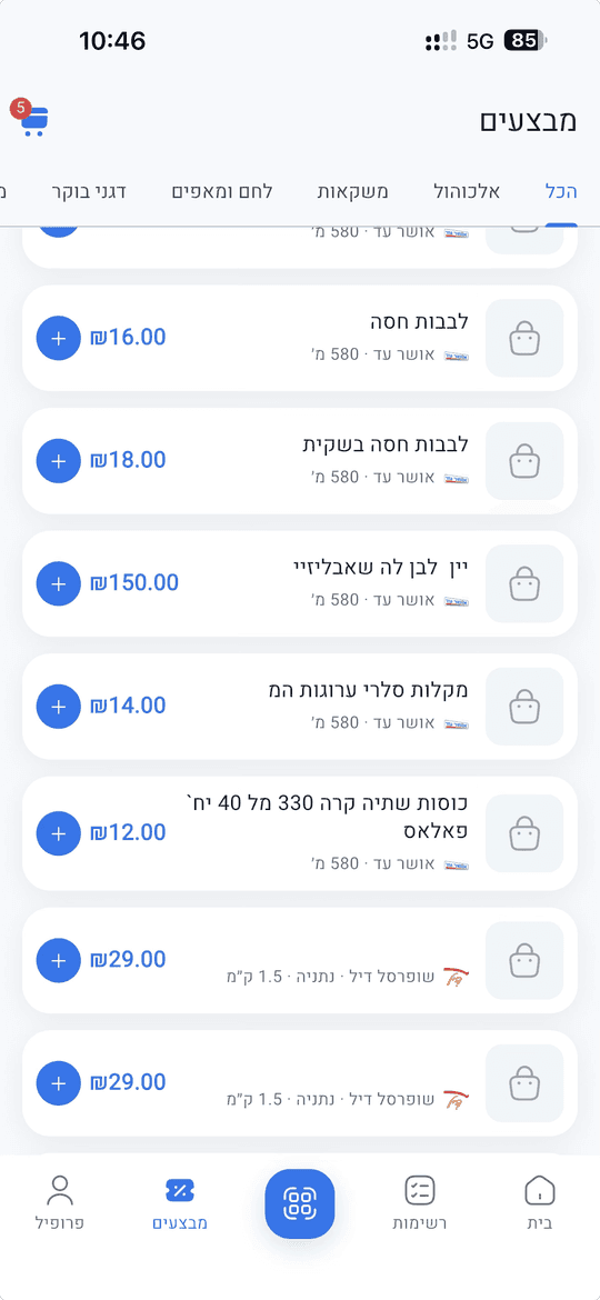 מסך המבצעים