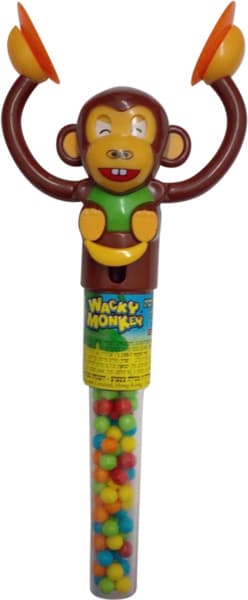Singe fou, bonbons et jeu
