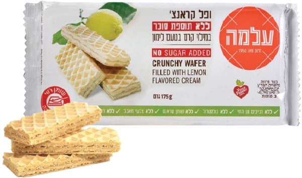 וופל קראנץ' בטעם לימון ללא תוספת סוכר