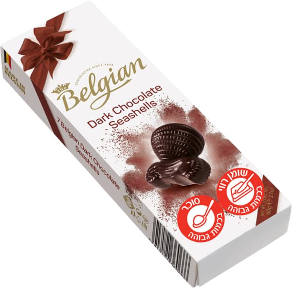Coquillages en chocolat belge