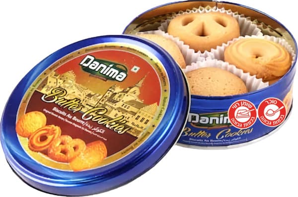 דנימא  חמאה ביסקויט פח מיני