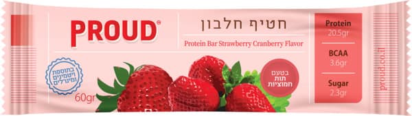 חטיף חלבון תות חמוציות פראוד