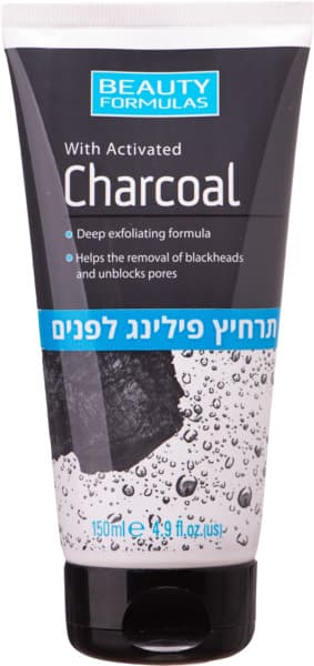 תרחיץ פלינג לפנים בתוספת פחם פעיל150מל B