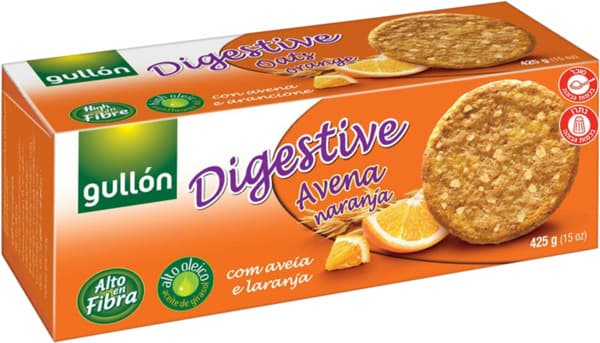 Gullon Oats Biscuits W. Orange Flavor  4