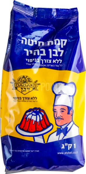 קמח חיטה לבן בהיר ללא צורך בניפוי