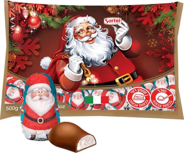 Sorini Santa Chocolate filled with cream 500g