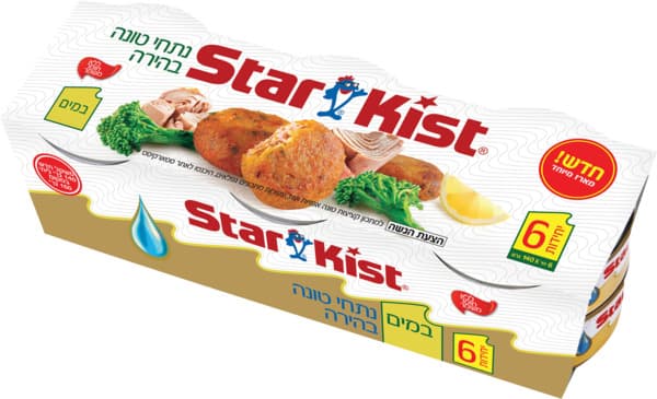 נתחי טונה בהירה במים