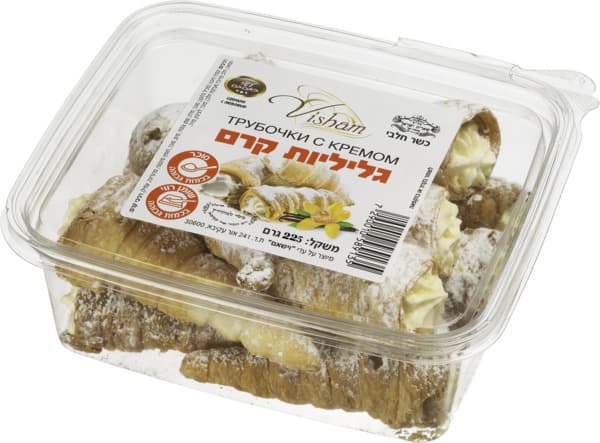 Gaufrettes roulées fourrées à la crème 225 g
