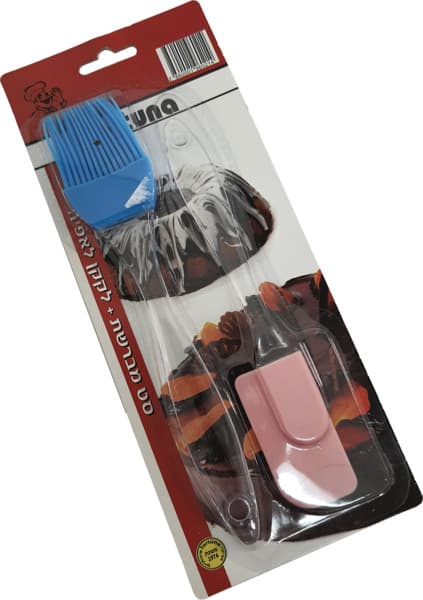 Ensemble pinceau et spatule en silicone pour pâtisserie