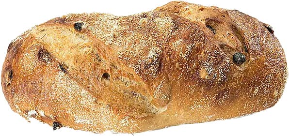 לחם כפרי אגוזים וצימוקים