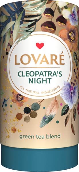 Cleopatra's Night شاي أخضر مع فواكه وبتلات زهور برائحة التوت 80غ