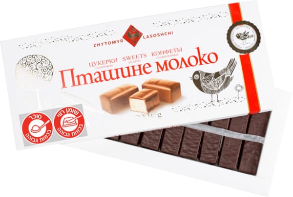 Confiserie tendre enrobée saveur chocolat