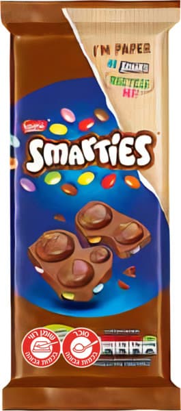 شوكولاتة بالحليب مع Smarties