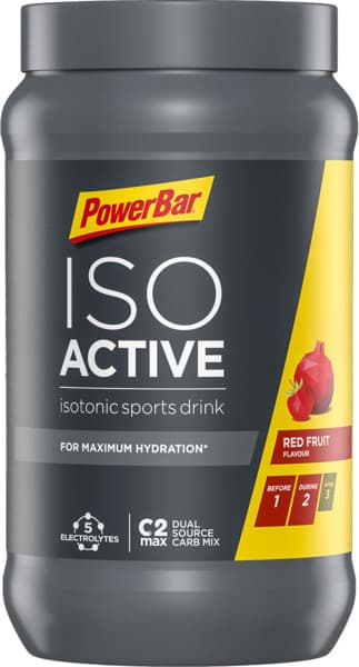 אבקה להכנת משקה איזוטוני  בטעם פירות 1320 גרם POWER BAR ISOACTIVE RED FRUIT