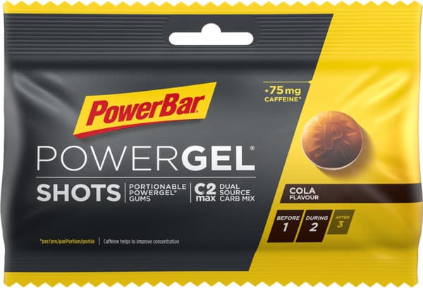סוכריות אנרגיה בטעם קולה 60 גרם POWER BAR POWERGEL SHOTS COLA
