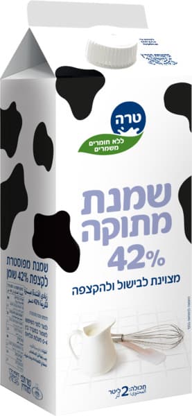 שמנת מתוקה 2 ליטר42%
