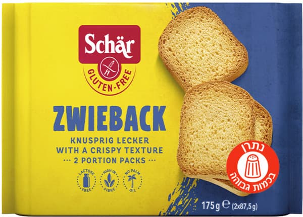 Безглютеновые сухарики Schar из кукурузной и рисовой муки 175 г