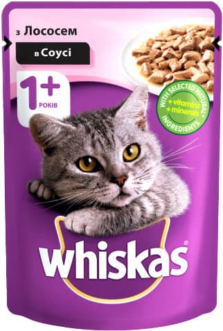 Pouch pour chat Whiskas poulet en gelée de saumon 85 g