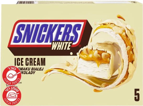 Мультипак мороженого Snickers белый 5 шт