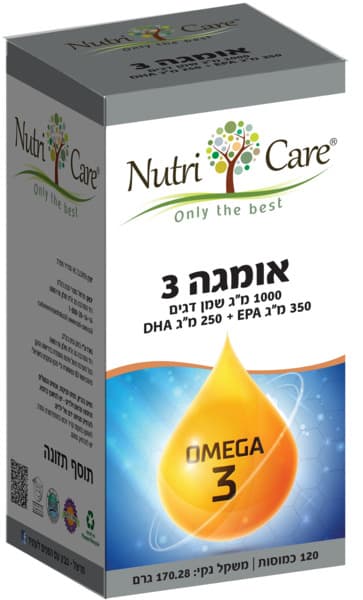 אומגה 3 סופר 120 כמוסות נוטריקר