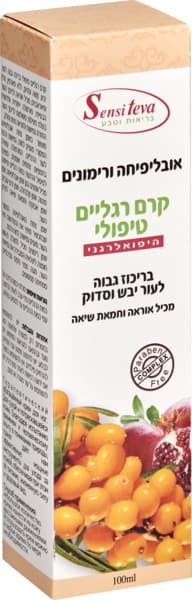 קרם רגליים טיפולי אובליפיחה ורימונים