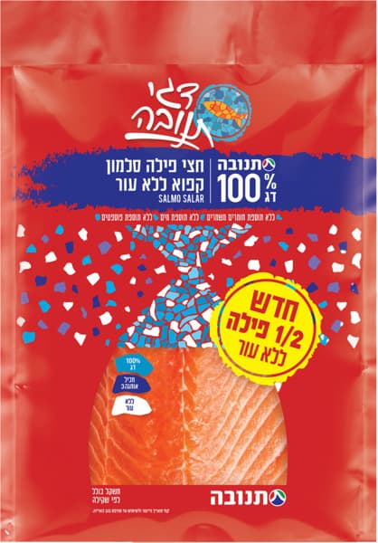 Frozen salmon half fillet skinless