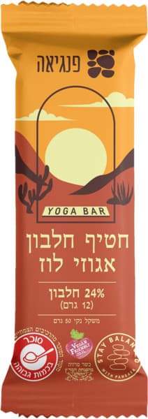 חטיף חלבון יוגה בר אגוזי לוז 60 גרם