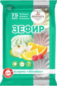 זפיר מוזאיקה ממתק מוקצף בטעם וניל ופירות
