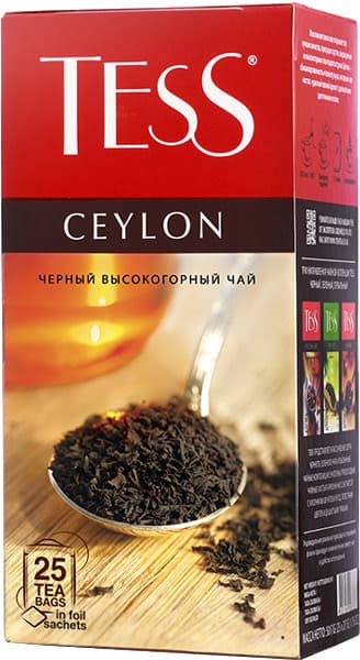 Чай ORIMI Tess Цейлон, 25 пакетиков по 1,5 г
