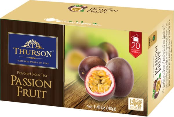 Чёрный чай маракуйя 20 пакетиков THURSON