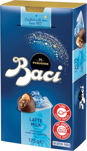 שוקולד באצ"י חלב קופסה 175גר BACI PERUGINA