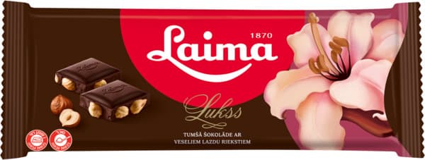 شوكولاتة داكنة بالبندق الكامل 190غ LAIMA