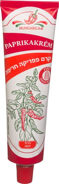 Hot paprika paste in tube