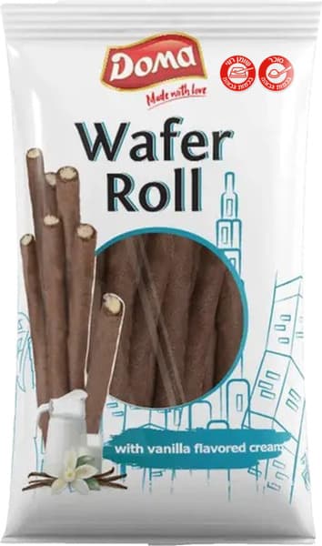 Wafer Roll with Vanilla-Flavored Cream