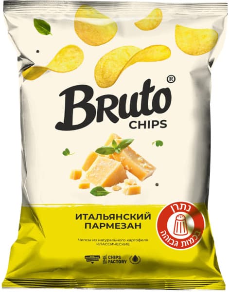 חטיף תפוא בטעם גבינת פרמזן 120 גר BRUTO