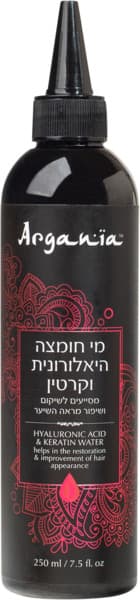 מי חומצה היאלרונית וקרטין