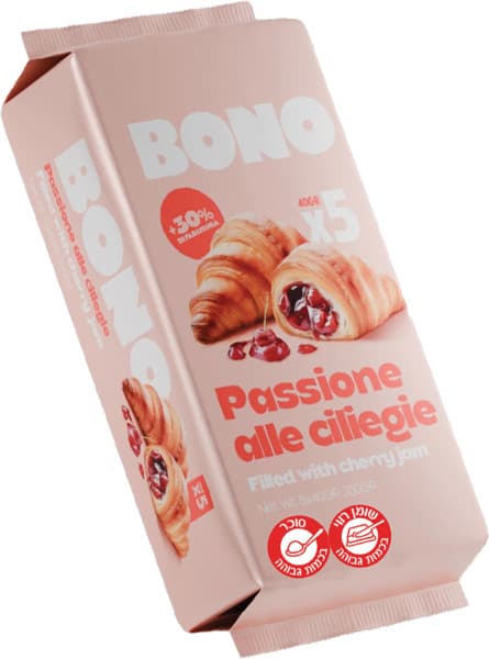 Croissant Pastry Filled with Cherry Spread
