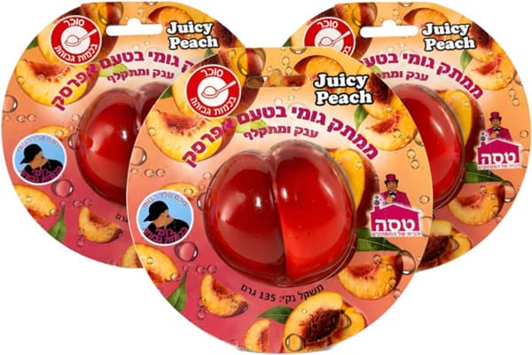 Peach flavoured candy