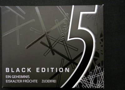 Жевательная резинка Five Black Edition, 12 шт.