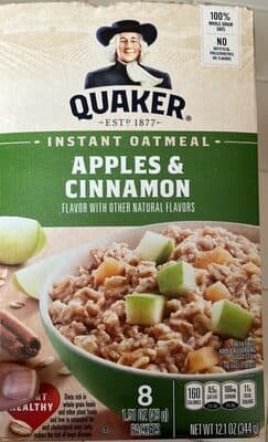 Flocons d'avoine goût pomme et cannelle 344g QUAKER