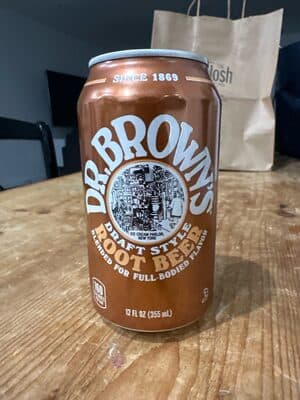Dr Brown's root beer canette 355 ml