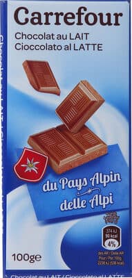 Chocolat au lait supérieur 100
