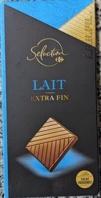 شوكولاتة بالحليب مع محتوى