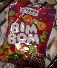 סוכריות במילוי בטעם פירות 200 גרם רושן BIM BOM