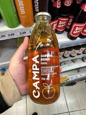 מיץ תפוחים 100% 750 מל