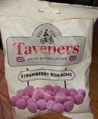 Bonbons gélifiés à mâcher Taverners goût fraise 165 g