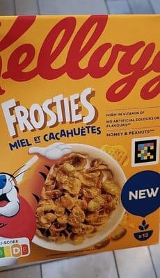 Céréales Kellogg's Frosties au miel et aux cacahuètes 375 g