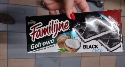 Wafle familijne Black kokos