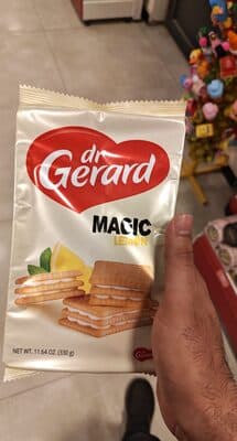 DR GERARD.ביסקוויט סנדוויץ ממולא קרם לימון 330 ג'