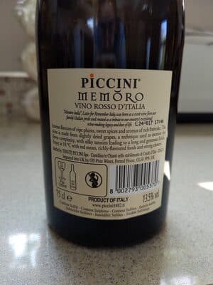 Piccini Memoro Rosso